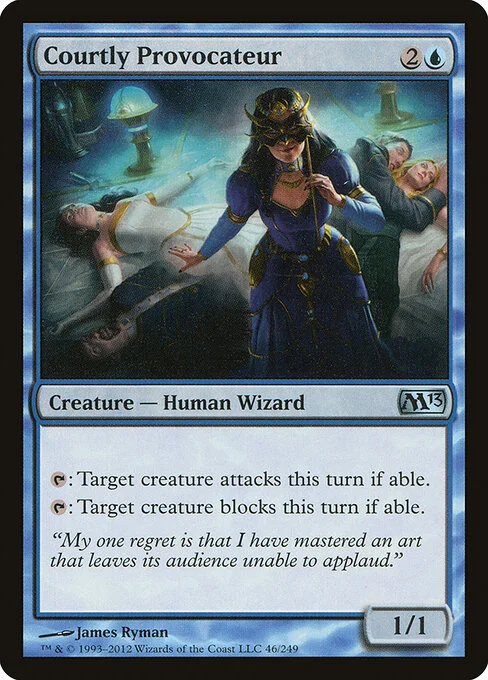 Courtly Provocateur, carta Magic di tipo Creature — Human Wizard illustrata da James Ryman