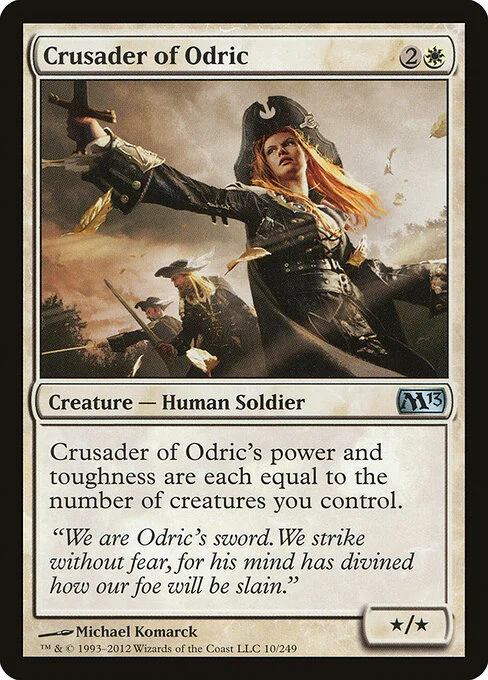 Crusader of Odric, carta Magic di tipo Creature — Human Soldier illustrata da Michael Komarck