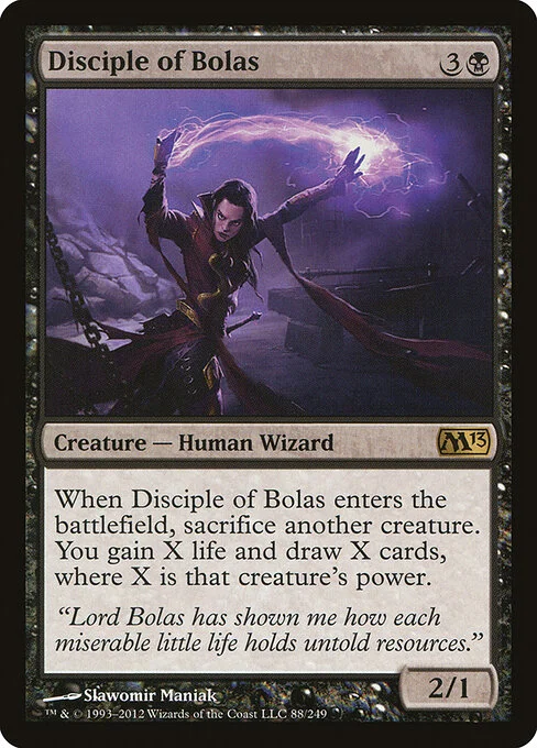 Disciple of Bolas, carta Magic di tipo Creature — Human Wizard illustrata da Slawomir Maniak