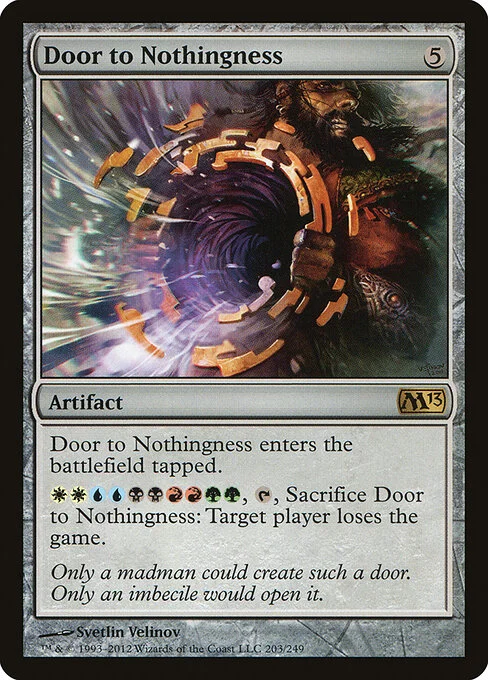 Door to Nothingness, carta Magic di tipo Artifact illustrata da Svetlin Velinov