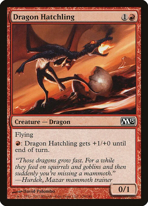 Dragon Hatchling, carta Magic di tipo Creature — Dragon illustrata da David Palumbo