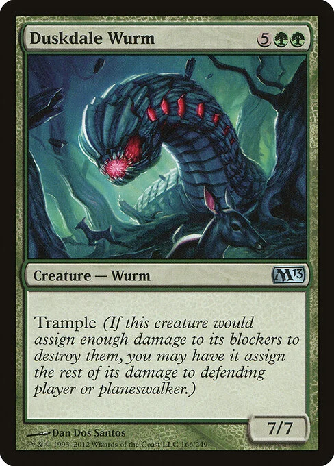 Duskdale Wurm, carta Magic di tipo Creature — Wurm illustrata da Dan Dos Santos
