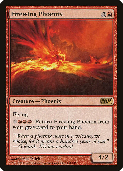 Firewing Phoenix, carta Magic di tipo Creature — Phoenix illustrata da James Paick