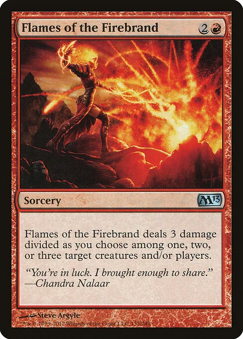 Flames of the Firebrand, carta Magic di tipo Sorcery illustrata da Steve Argyle