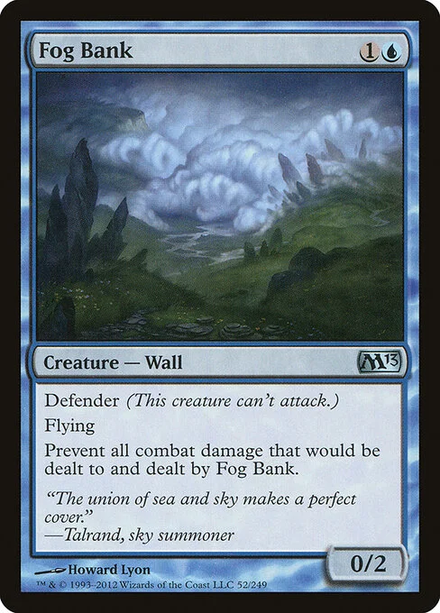 Fog Bank, carta Magic di tipo Creature — Wall illustrata da Howard Lyon