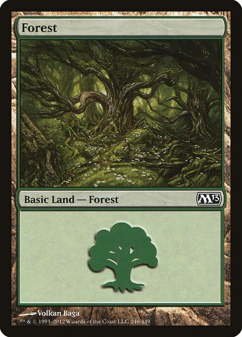 Forest, carta Magic di tipo Basic Land — Forest illustrata da Volkan Baǵa