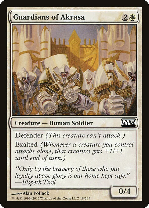 Guardians of Akrasa, carta Magic di tipo Creature — Human Soldier illustrata da Alan Pollack