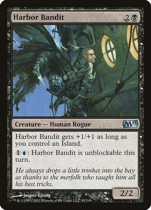 Harbor Bandit, carta Magic di tipo Creature — Human Rogue illustrata da Jesper Ejsing