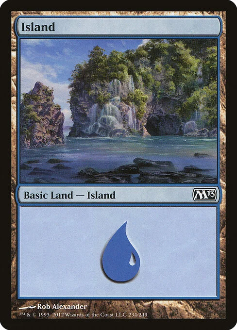 Island, carta Magic di tipo Basic Land — Island illustrata da Rob Alexander