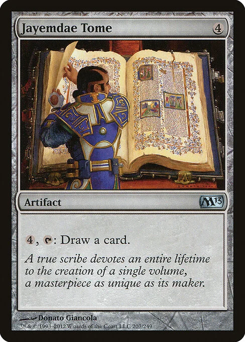 Jayemdae Tome, carta Magic di tipo Artifact — Book illustrata da Donato Giancola