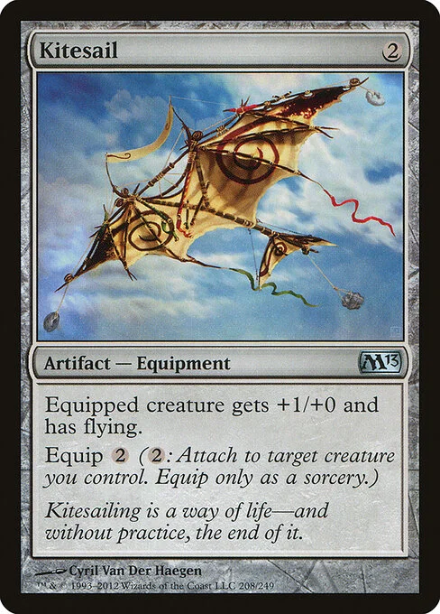Kitesail, carta Magic di tipo Artifact — Equipment illustrata da Cyril Van Der Haegen