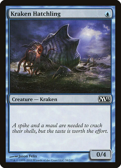 Kraken Hatchling, carta Magic di tipo Creature — Kraken illustrata da Jason Felix