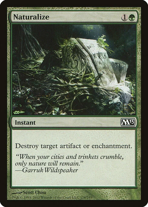 Naturalize, carta Magic di tipo Instant illustrata da Scott Chou