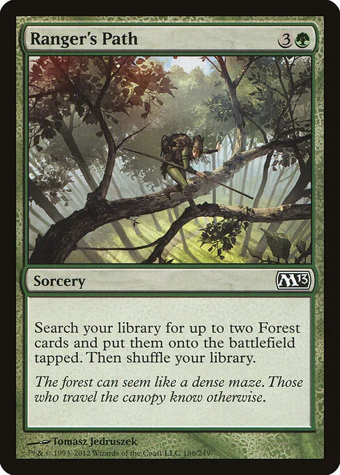 Ranger's Path, carta Magic di tipo Sorcery illustrata da Tomasz Jedruszek