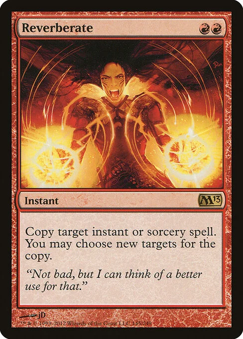 Reverberate, carta Magic di tipo Instant illustrata da jD