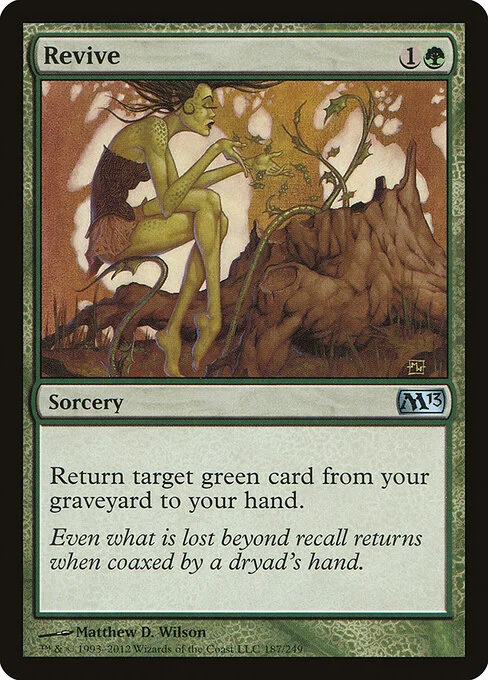 Revive, carta Magic di tipo Sorcery illustrata da Matthew D. Wilson
