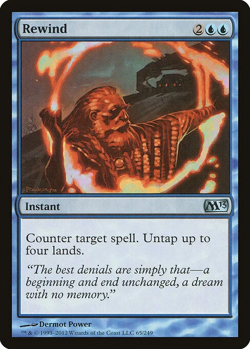 Rewind, carta Magic di tipo Instant illustrata da Dermot Power