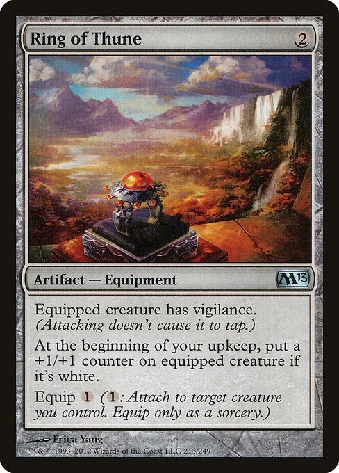 Ring of Thune, carta Magic di tipo Artifact — Equipment illustrata da Erica Yang