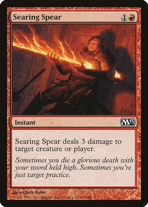 Searing Spear, carta Magic di tipo Instant illustrata da Chris Rahn