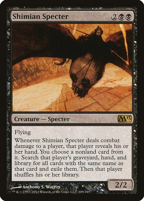 Shimian Specter, carta Magic di tipo Creature — Specter illustrata da Anthony S. Waters