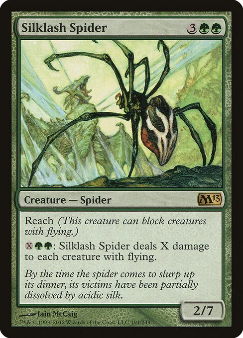 Silklash Spider, carta Magic di tipo Creature — Spider illustrata da Iain McCaig