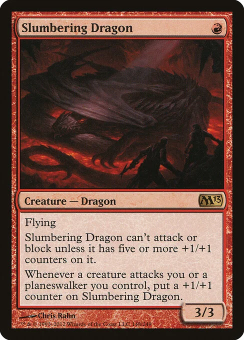 Slumbering Dragon, carta Magic di tipo Creature — Dragon illustrata da Chris Rahn