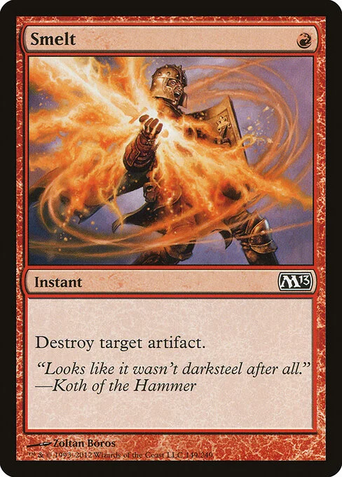 Smelt, carta Magic di tipo Instant illustrata da Zoltan Boros