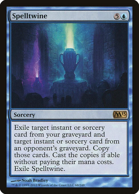 Spelltwine, carta Magic di tipo Sorcery illustrata da Noah Bradley