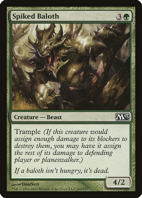 Spiked Baloth, carta Magic di tipo Creature — Beast illustrata da Daarken