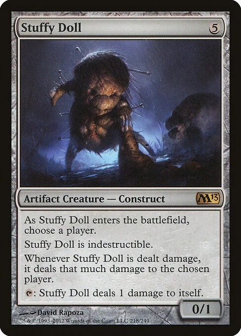 Stuffy Doll, carta Magic di tipo Artifact Creature — Construct illustrata da David Rapoza