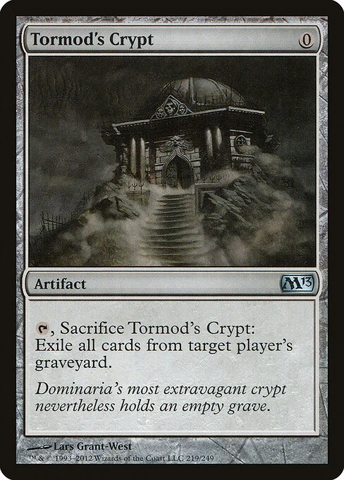 Tormod's Crypt, carta Magic di tipo Artifact illustrata da Lars Grant-West