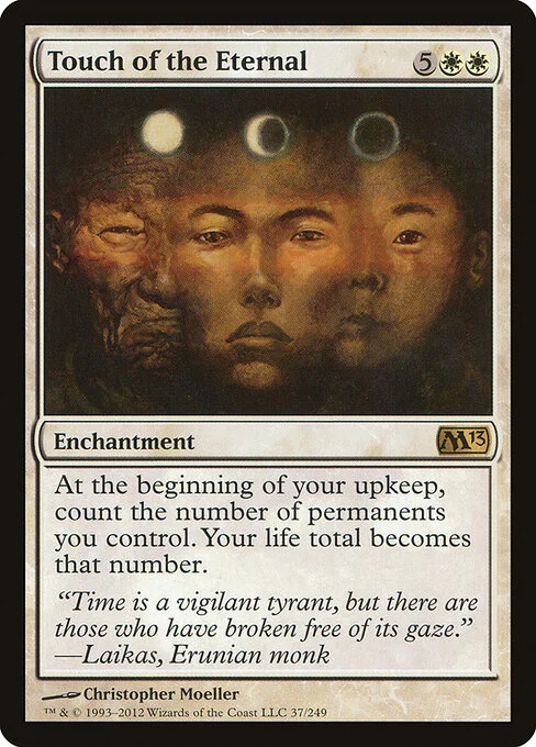 Touch of the Eternal, carta Magic di tipo Enchantment illustrata da Christopher Moeller