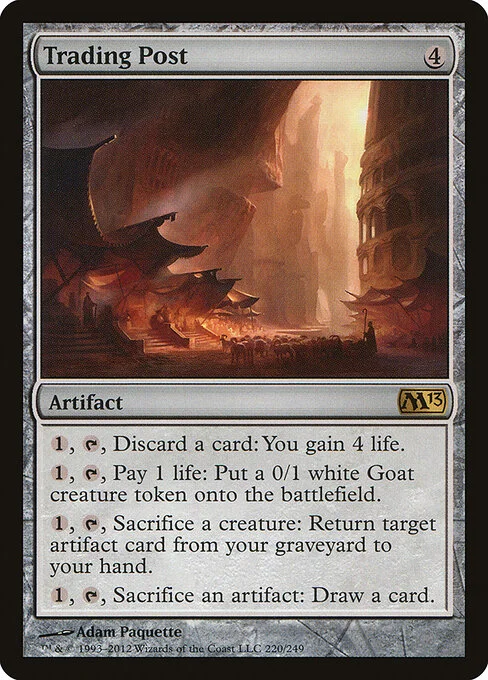 Trading Post, carta Magic di tipo Artifact illustrata da Adam Paquette