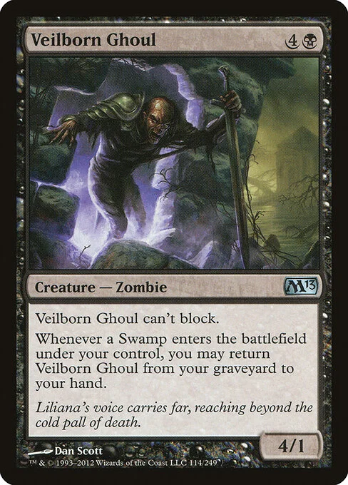 Veilborn Ghoul, carta Magic di tipo Creature — Zombie illustrata da Dan Murayama Scott