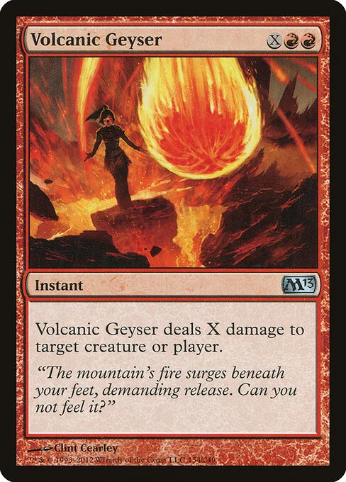 Volcanic Geyser, carta Magic di tipo Instant illustrata da Clint Cearley