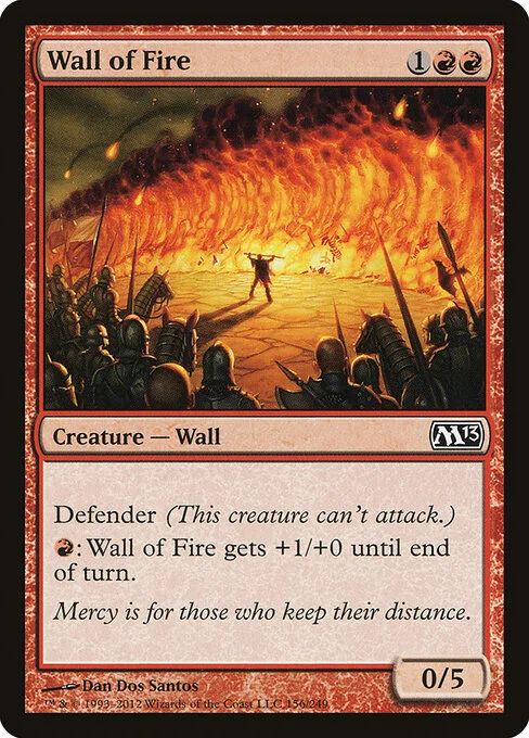 Wall of Fire, carta Magic di tipo Creature — Wall illustrata da Dan Dos Santos