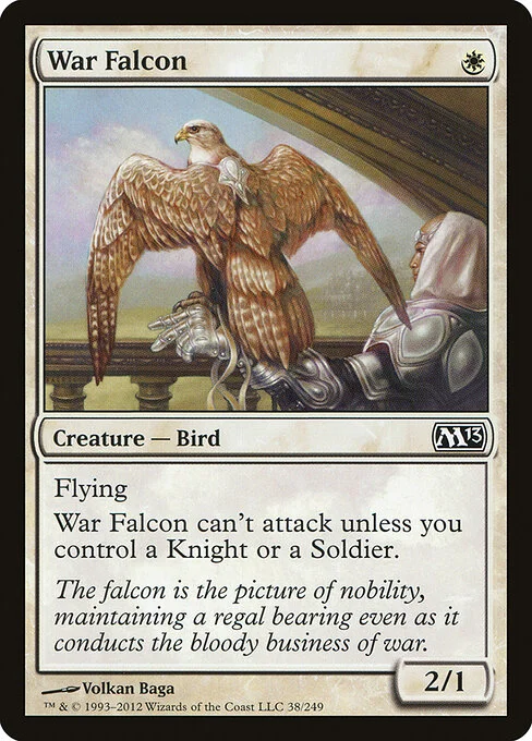 War Falcon, carta Magic di tipo Creature — Bird illustrata da Volkan Baǵa