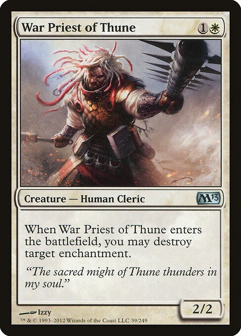 War Priest of Thune, carta Magic di tipo Creature — Human Cleric illustrata da Izzy