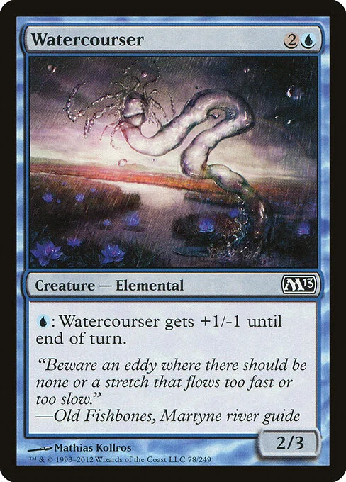 Watercourser, carta Magic di tipo Creature — Elemental illustrata da Mathias Kollros