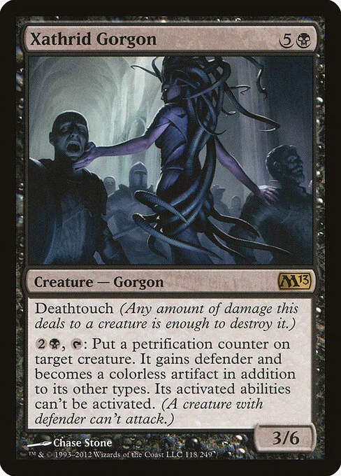 Xathrid Gorgon, carta Magic di tipo Creature — Gorgon illustrata da Chase Stone
