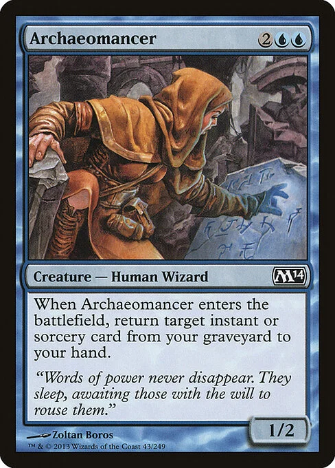 Archaeomancer, carta Magic di tipo Creature — Human Wizard illustrata da Zoltan Boros