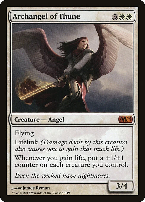 Archangel of Thune, carta Magic di tipo Creature — Angel illustrata da James Ryman