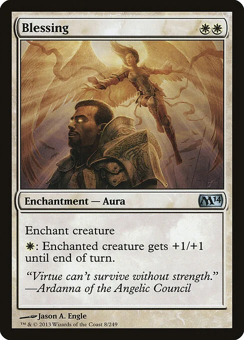 Blessing, carta Magic di tipo Enchantment — Aura illustrata da Jason A. Engle