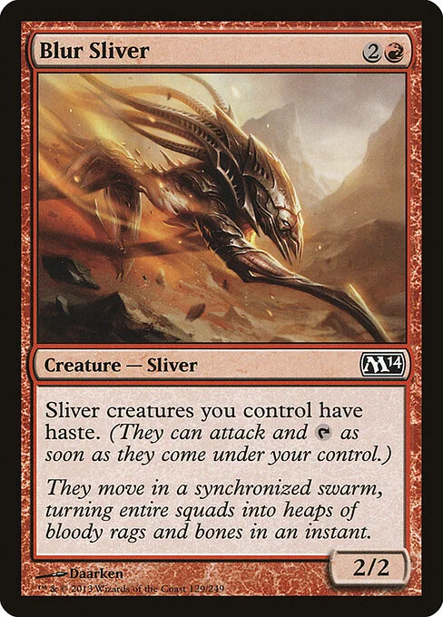 Blur Sliver, carta Magic di tipo Creature — Sliver illustrata da Daarken