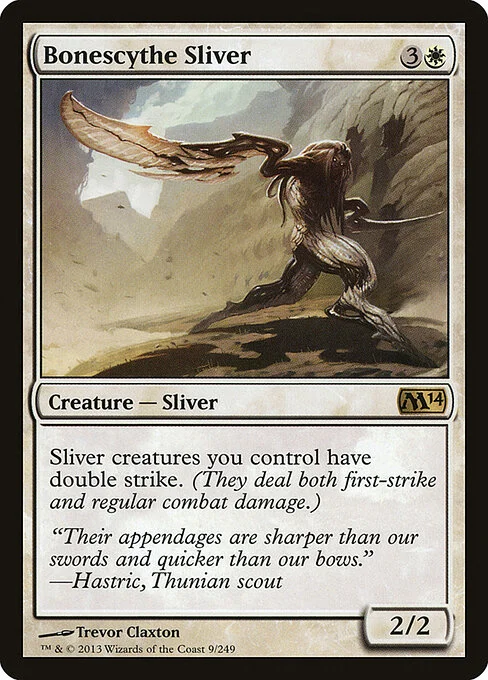 Bonescythe Sliver, carta Magic di tipo Creature — Sliver illustrata da Trevor Claxton