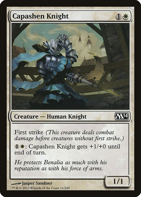 Capashen Knight, carta Magic di tipo Creature — Human Knight illustrata da Jasper Sandner