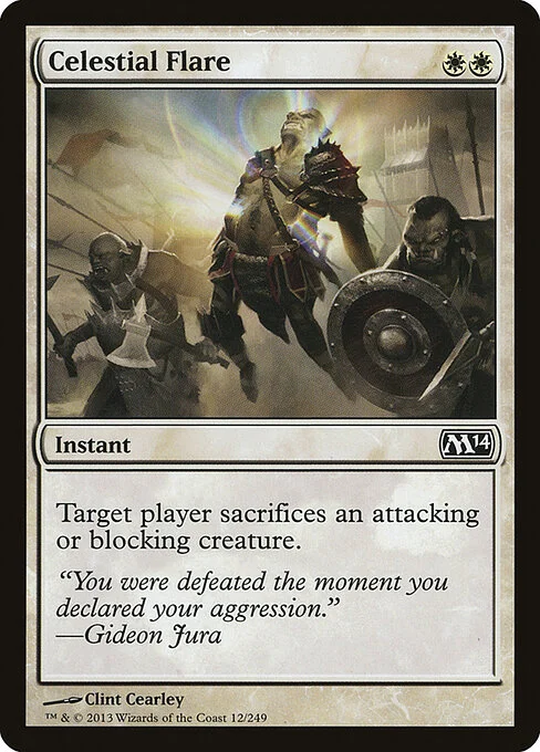 Celestial Flare, carta Magic di tipo Instant illustrata da Clint Cearley
