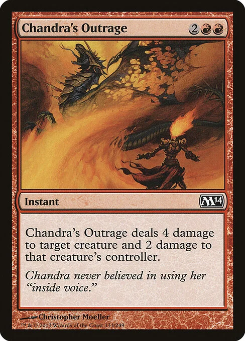 Chandra's Outrage, carta Magic di tipo Instant illustrata da Christopher Moeller