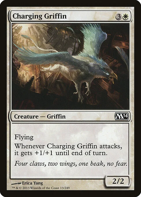 Charging Griffin, carta Magic di tipo Creature — Griffin illustrata da Erica Yang