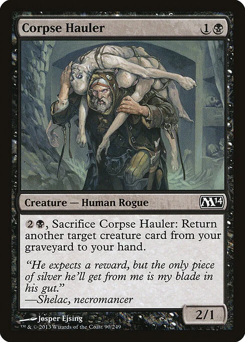 Corpse Hauler, carta Magic di tipo Creature — Human Rogue illustrata da Jesper Ejsing